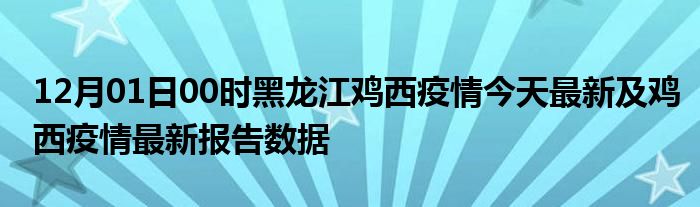 鸡西最新疫情概况更新